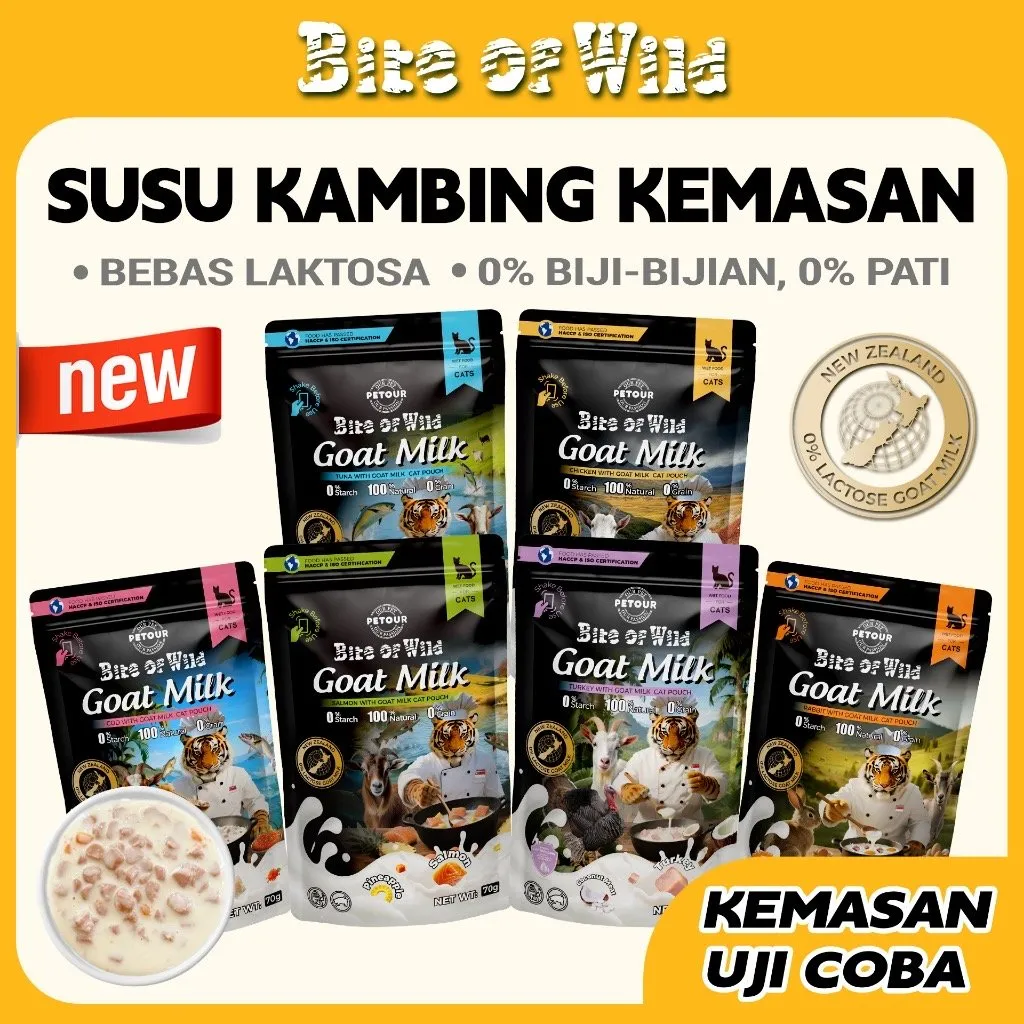 Bite Of Wild - 6 Rasa Makanan Basah Kucing Premium