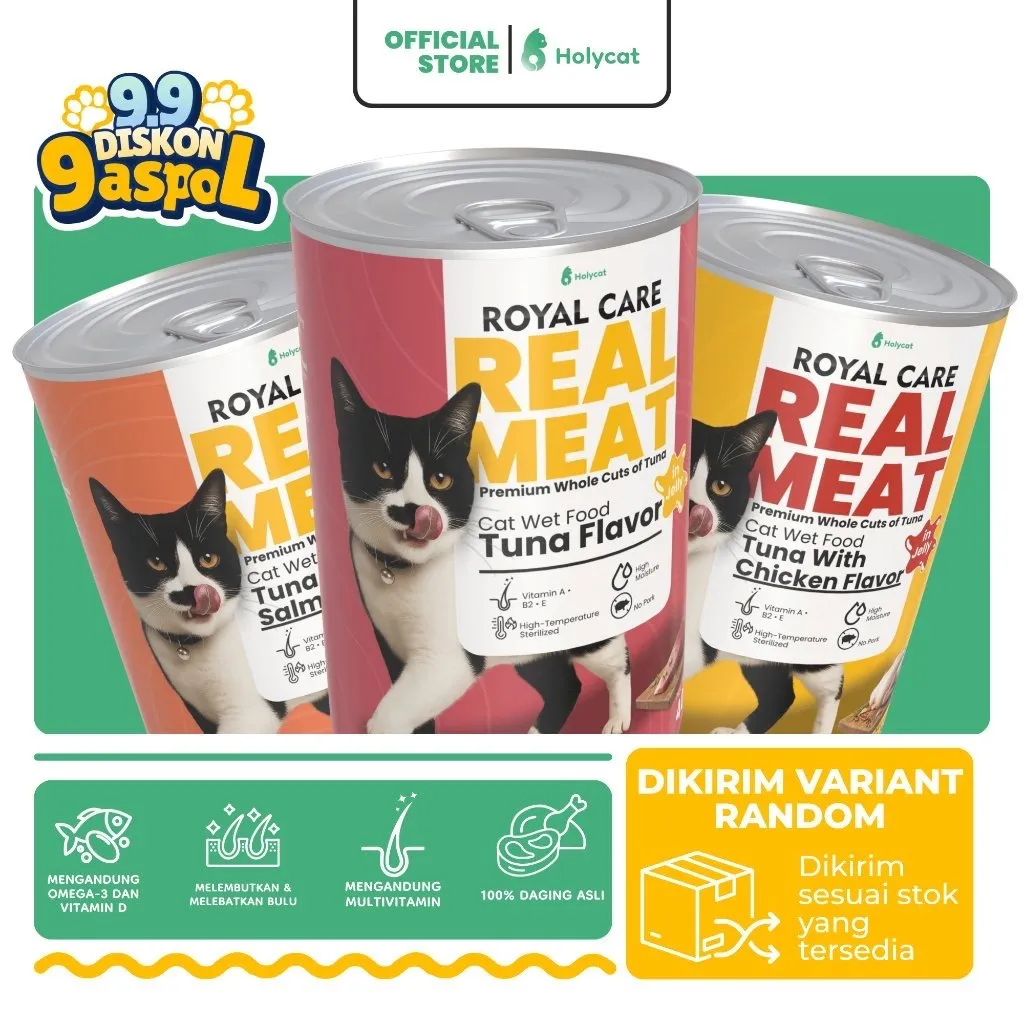 Real Meat Wetfood Can Makanan Basah Kaleng Kucing 400gr